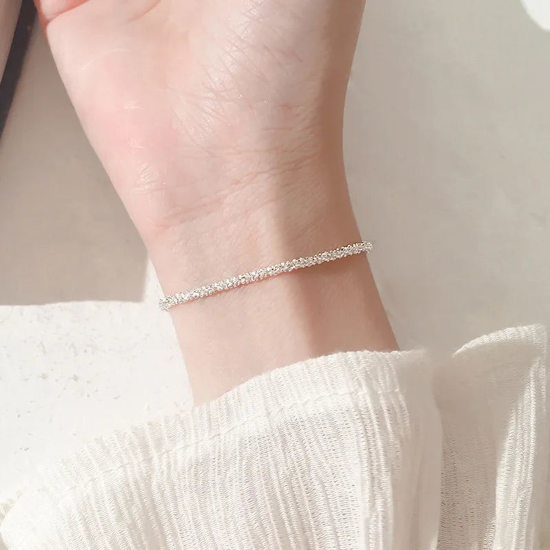 New 925 Sterling Silver Gypsophila Adjustable Bracelete| Pktjewelrygiftshop