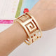 KMVEXO Luxurious Gold Color Punk Cuff Bracelets