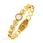 Luxury AAA+ Cubic Zircon Crystal Open Cuff Bracelets