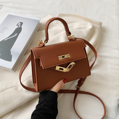 Women's Bag New Trendy Stylish Good Texture Western Style Shoulder Crossbody Satchel Mini Bag Fancy Easiest for Match Kelly Bag