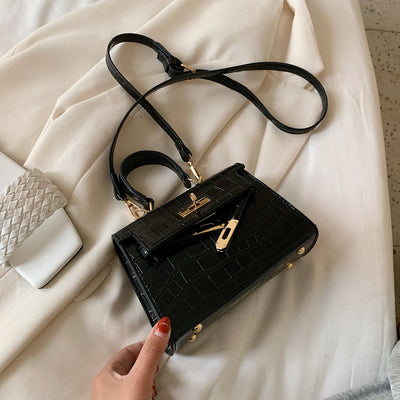 Women's Bag New Trendy Stylish Good Texture Western Style Shoulder Crossbody Satchel Mini Bag Fancy Easiest for Match Kelly Bag