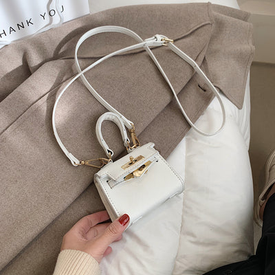 Women's Bag New Trendy Stylish Good Texture Western Style Shoulder Crossbody Satchel Mini Bag Fancy Easiest for Match Kelly Bag