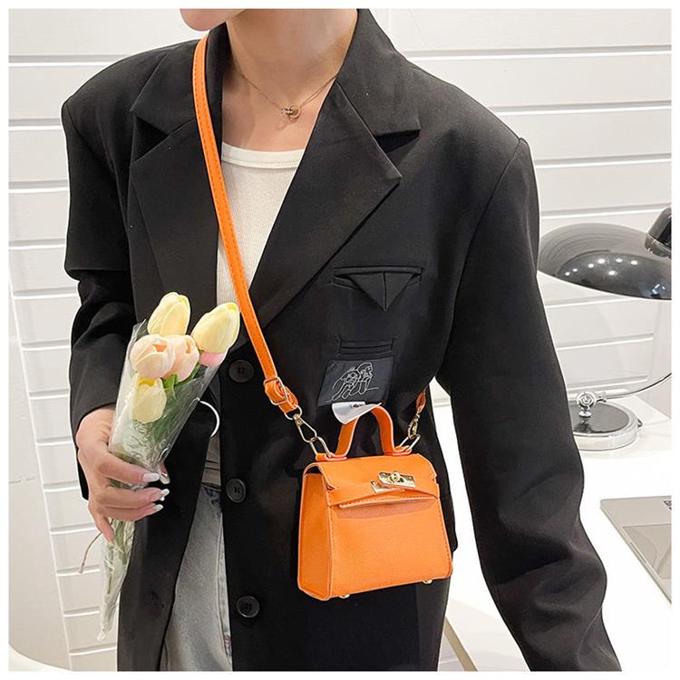 Women's Bag New Trendy Stylish Good Texture Western Style Shoulder Crossbody Satchel Mini Bag Fancy Easiest for Match Kelly Bag