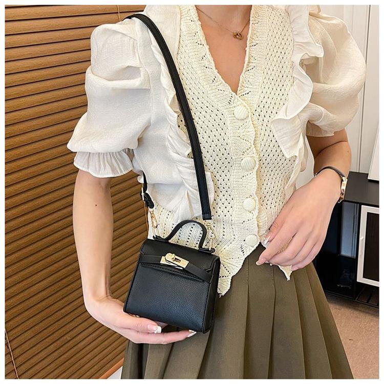 Women's Bag New Trendy Stylish Good Texture Western Style Shoulder Crossbody Satchel Mini Bag Fancy Easiest for Match Kelly Bag