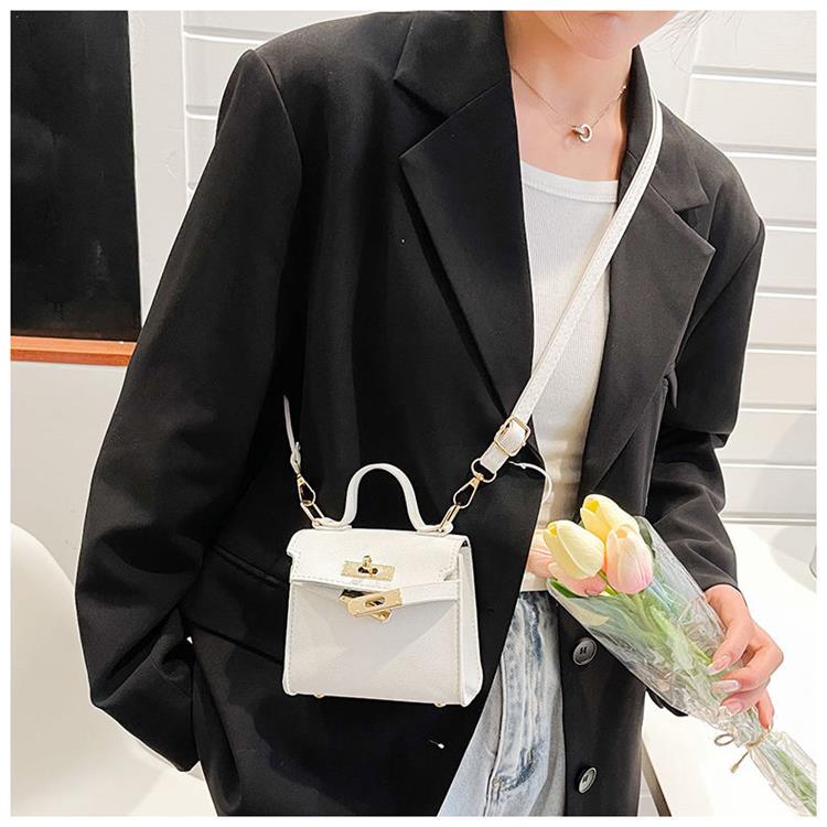 Women's Bag New Trendy Stylish Good Texture Western Style Shoulder Crossbody Satchel Mini Bag Fancy Easiest for Match Kelly Bag