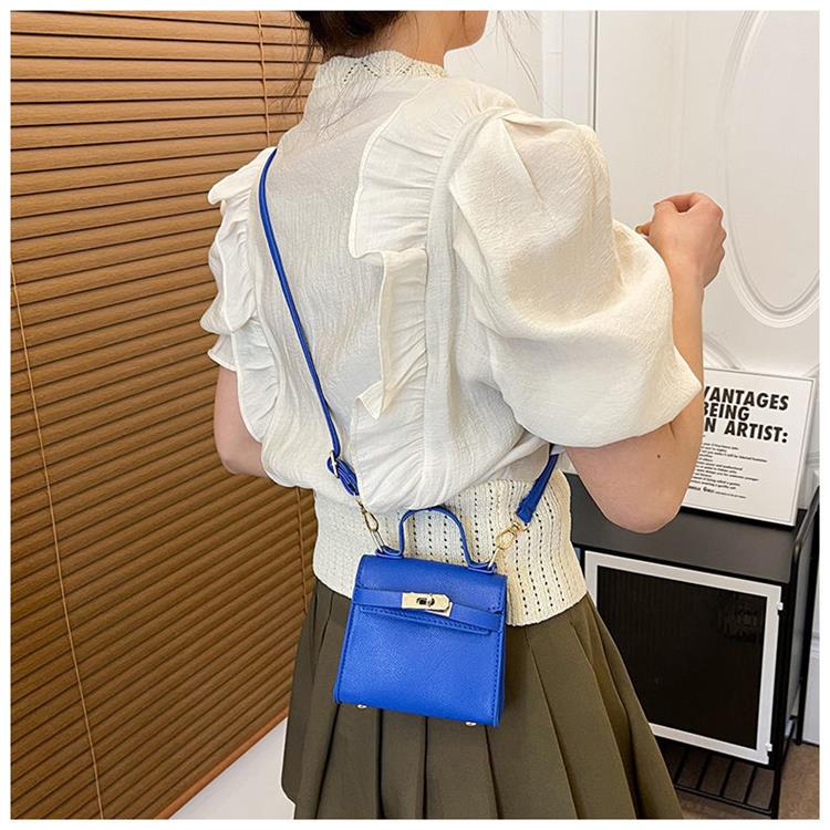 Women's Bag New Trendy Stylish Good Texture Western Style Shoulder Crossbody Satchel Mini Bag Fancy Easiest for Match Kelly Bag