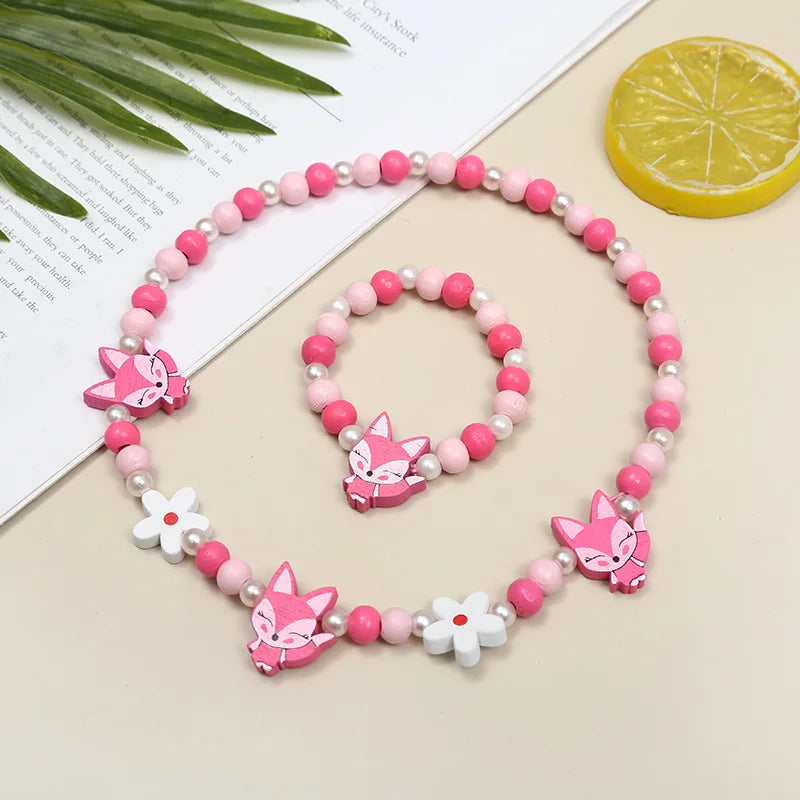 Adorable 2pcs/Set Cute Necklace Bracelet Sets