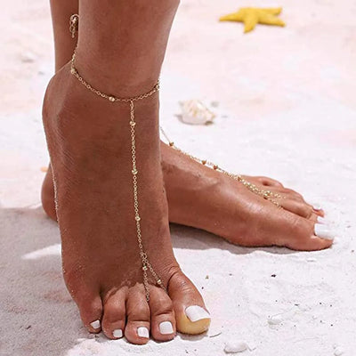 Stainless Steel Foot Finger Chain Barefoot Anklets| Pktjewelrygiftshop