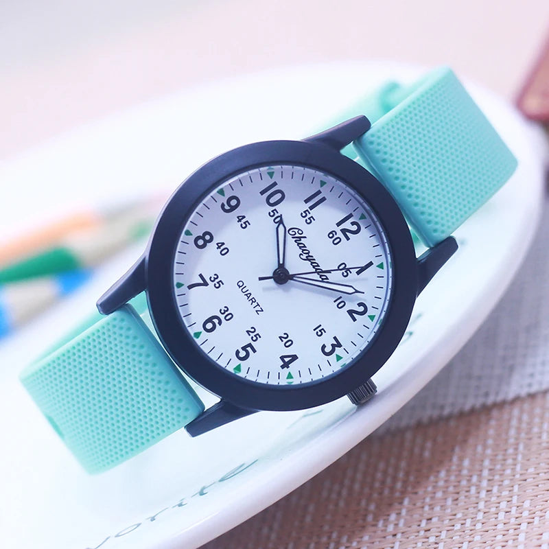 Chaoyada Fashion Silicone Strap Quartz Watches- boys& girls