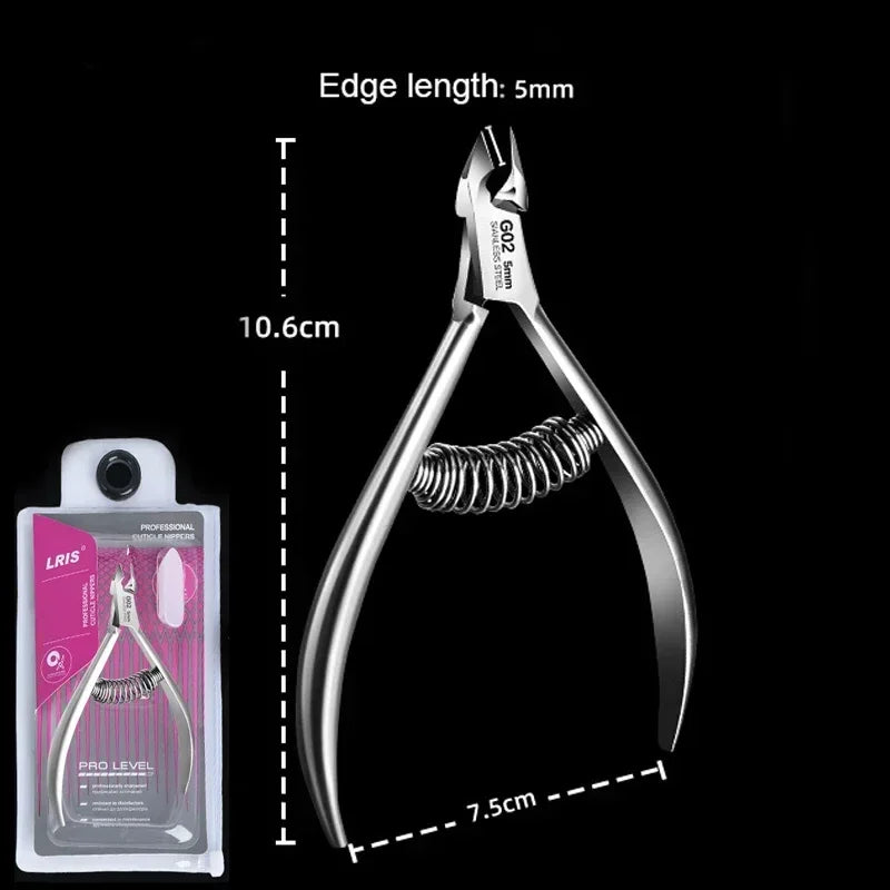 Stainless Steel Cuticle Trimmer Nail Nipper Cuticle Remover for Fingernails Toenails Professional Dead Skin Cuticle Scissors