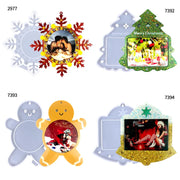 Christmas Photo Picture Frame Epoxy Resin Silicone Mold