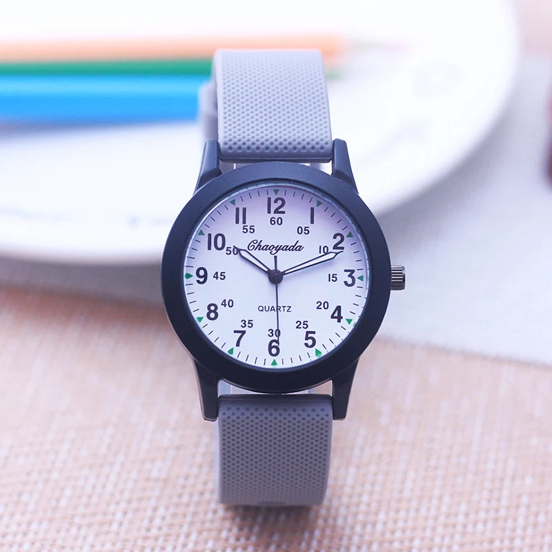 Chaoyada Fashion Silicone Strap Quartz Watches- boys& girls