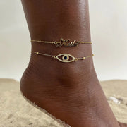 Customized Personalized Name Anklets for Women| Pktjewelrygiftshop