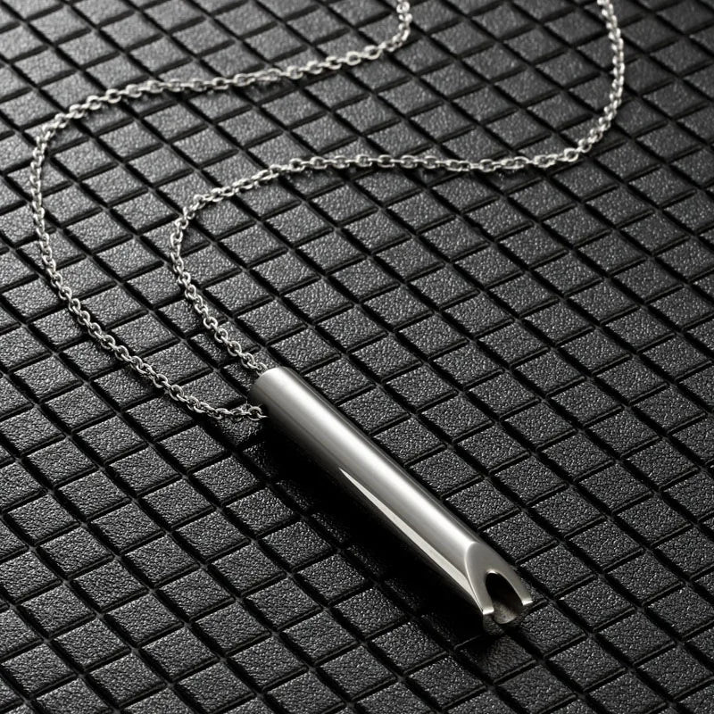 Stainless Steel Anxiety Breathing Necklace