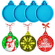 4Pcs Christmas Ball Ornament Resin Mold