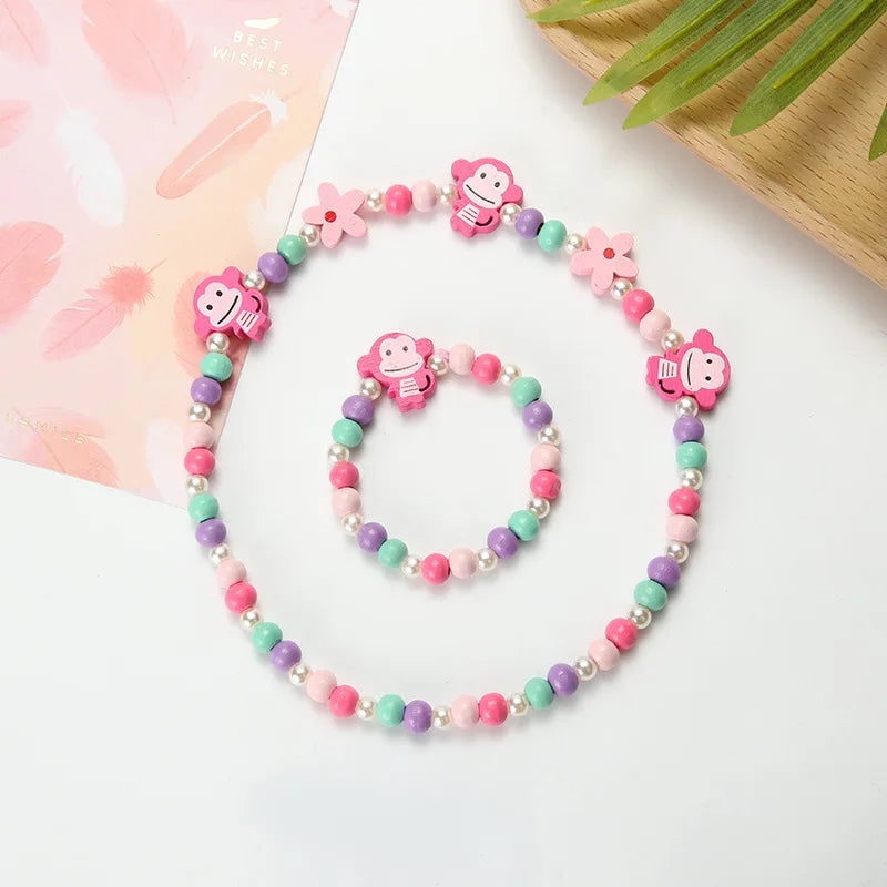 Adorable 2pcs/Set Cute Necklace Bracelet Sets