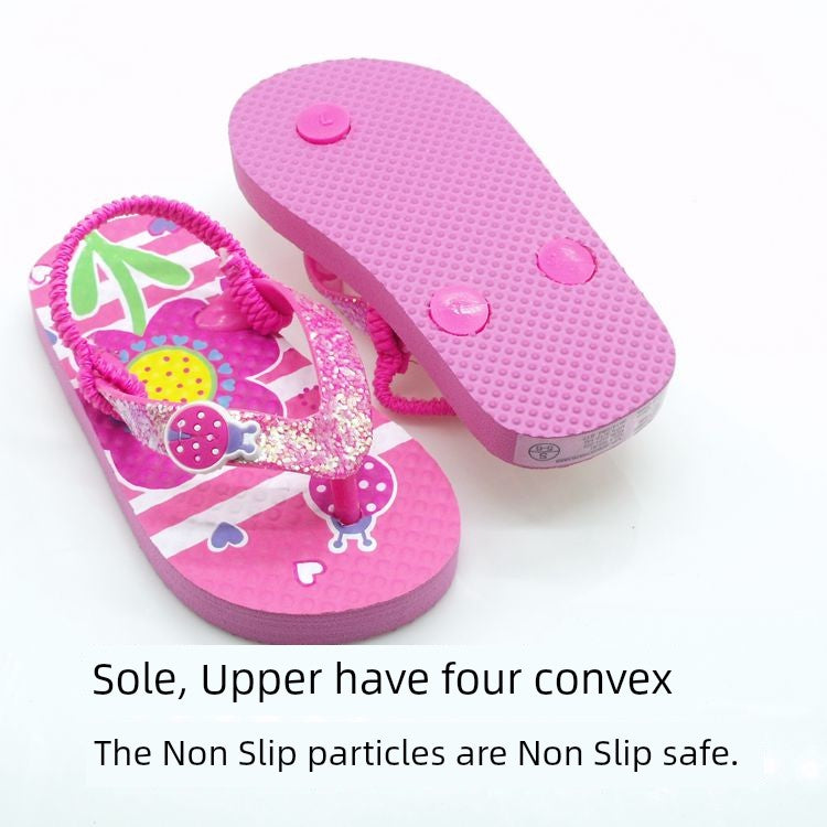 Foreign Trade Original Order Children's Beach Anti-Fall Cute Slippers