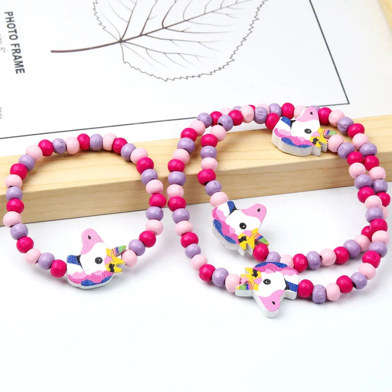 Adorable 2pcs/Set Cute Necklace Bracelet Sets