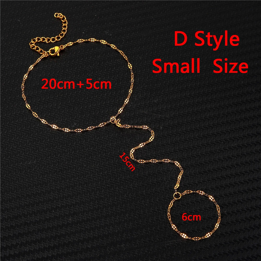 Stainless Steel Foot Finger Chain Barefoot Anklets| Pktjewelrygiftshop