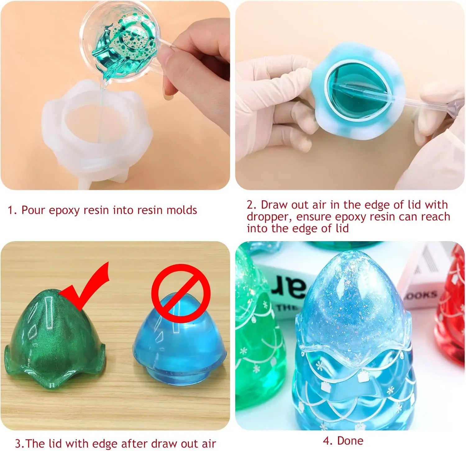 DIY Resin Christmas Snowman Jar Mold with Lid