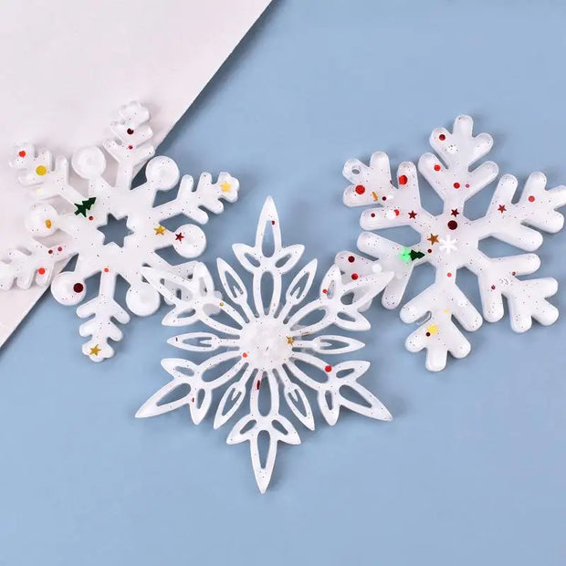 Christmas Hollow Snowflake Ornament Silicone Mold