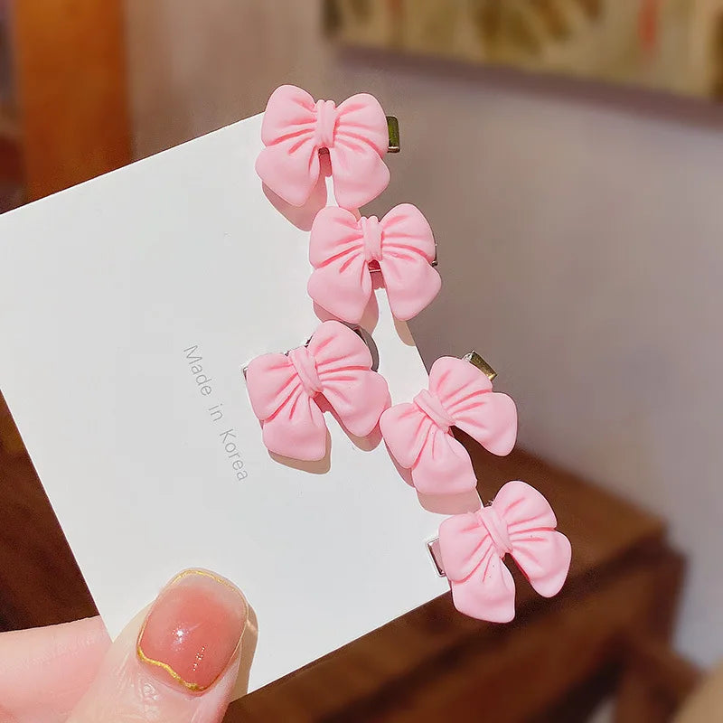 Mini Fashion Rose Bowknot Peach Hair Pin| Pktjewelrygiftshop