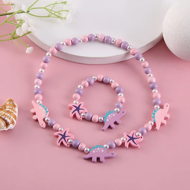 Adorable 2pcs/Set Cute Necklace Bracelet Sets