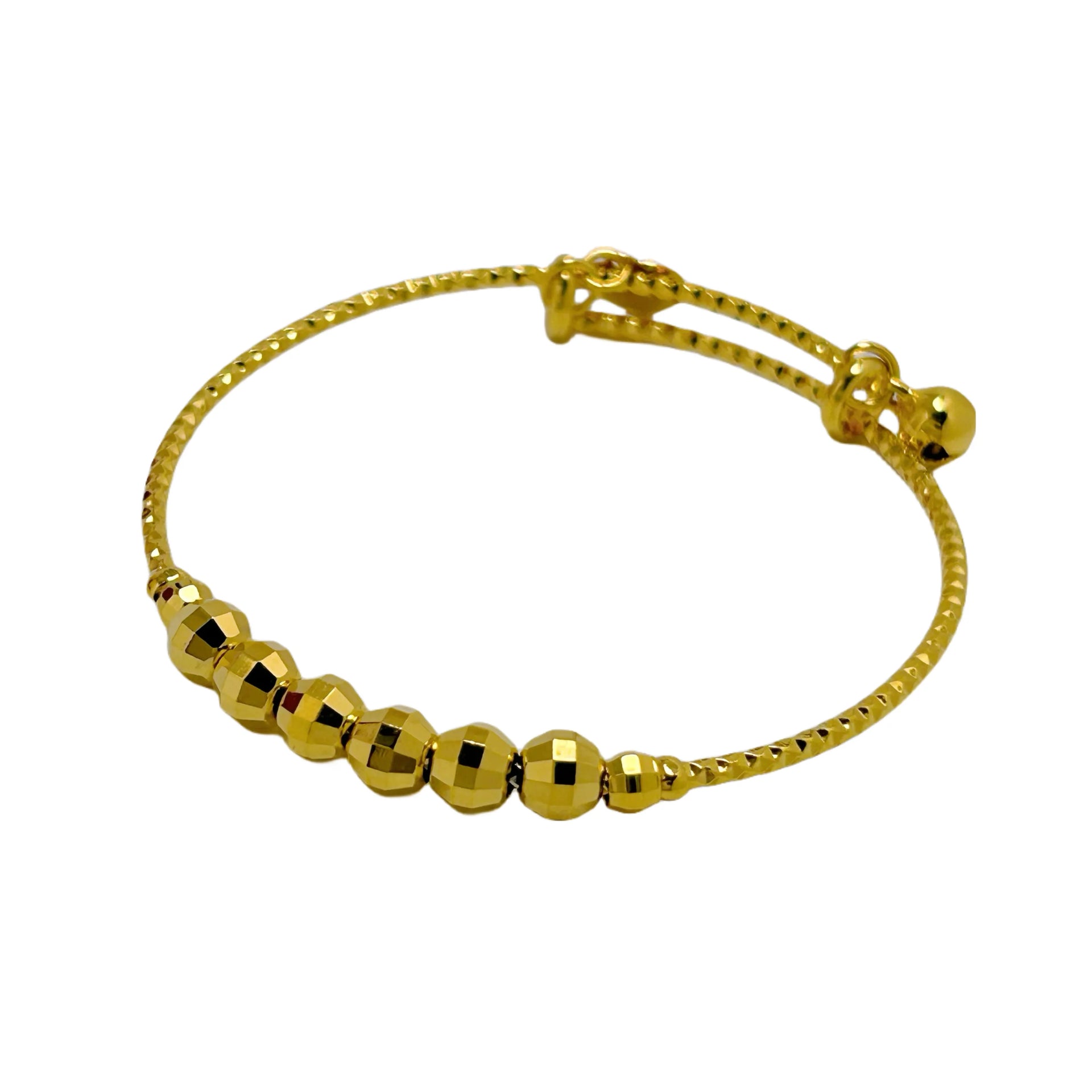 Gold Beaded Charm Bracelets