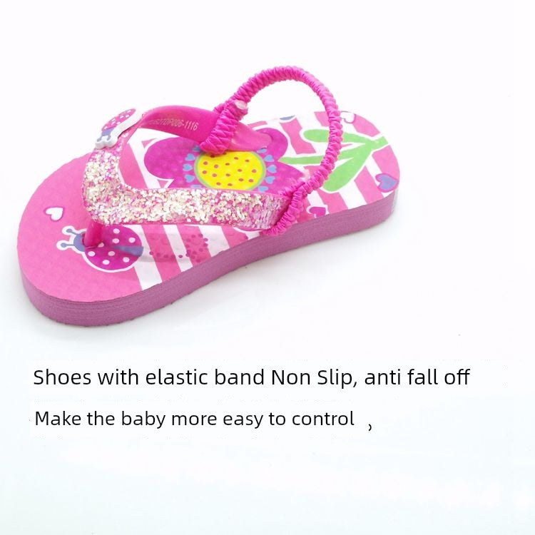 Foreign Trade Original Order Children's Beach Anti-Fall Cute Slippers