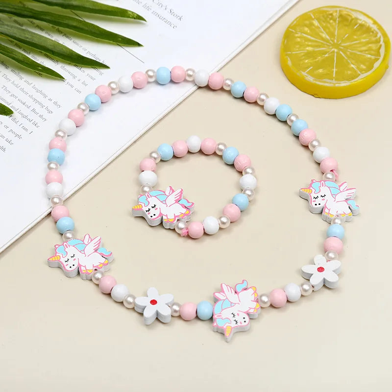 Adorable 2pcs/Set Cute Necklace Bracelet Sets