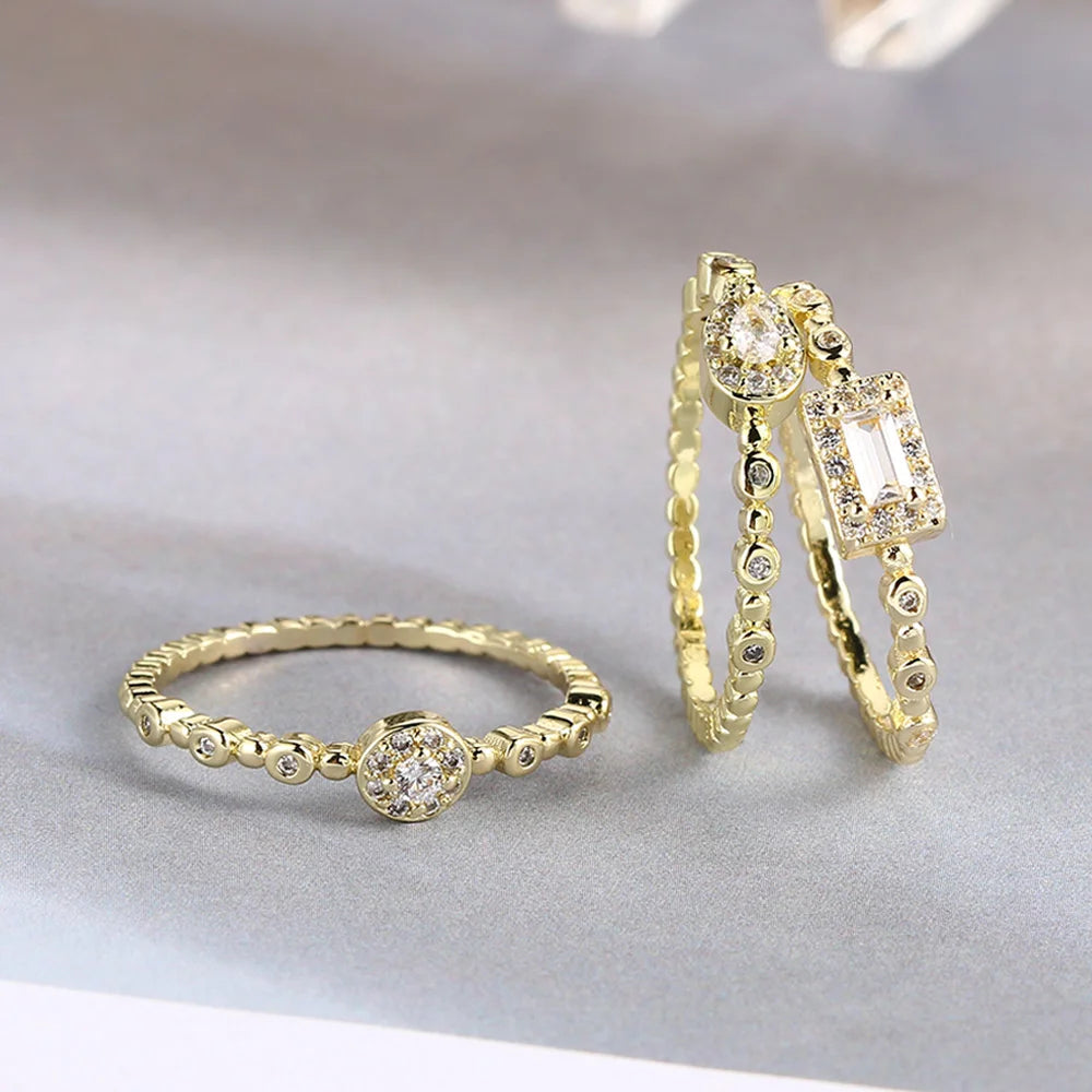 Trendy Korean Women's Dainty Ring | Pktjewelrygiftshop