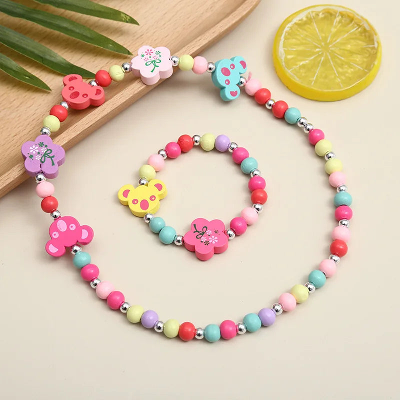 Adorable 2pcs/Set Cute Necklace Bracelet Sets