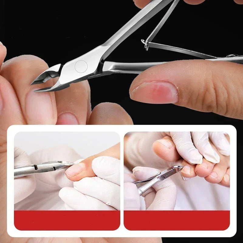 Stainless Steel Cuticle Trimmer Nail Nipper Cuticle Remover for Fingernails Toenails Professional Dead Skin Cuticle Scissors