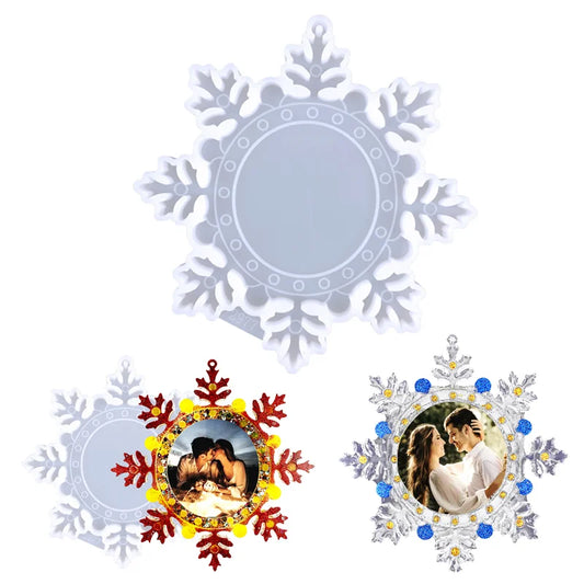 Christmas Photo Picture Frame Epoxy Resin Silicone Mold