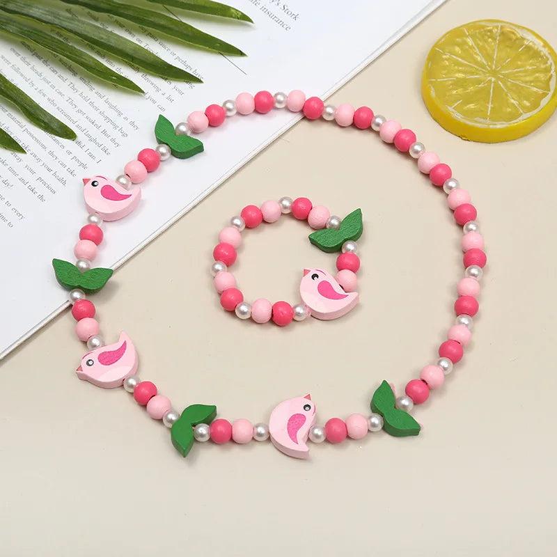 Adorable 2pcs/Set Cute Necklace Bracelet Sets