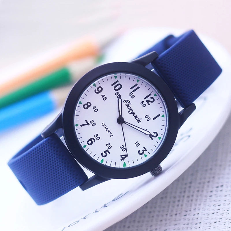 Chaoyada Fashion Silicone Strap Quartz Watches- boys& girls