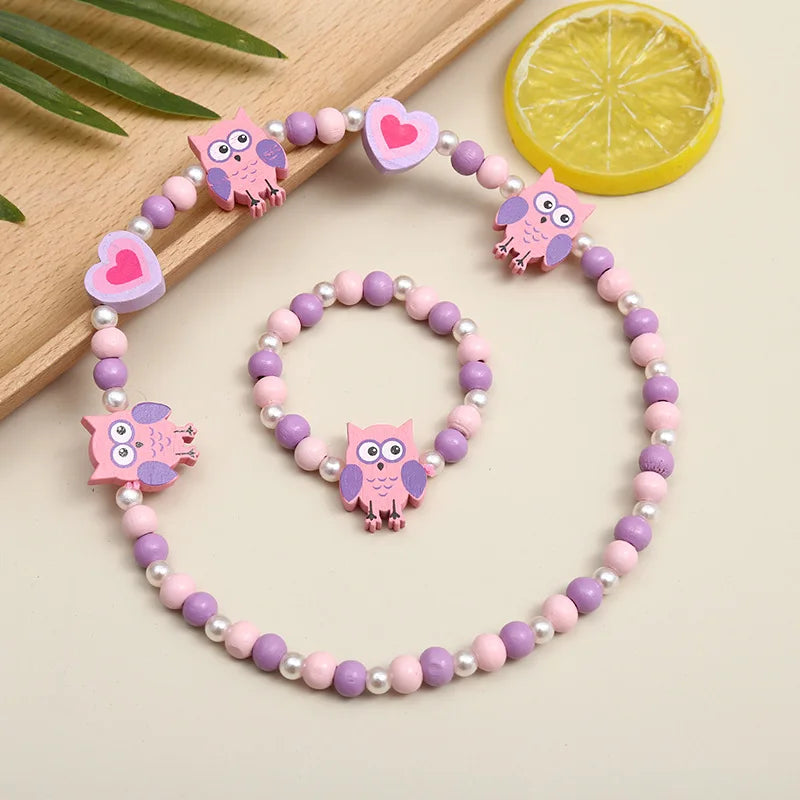 Adorable 2pcs/Set Cute Necklace Bracelet Sets