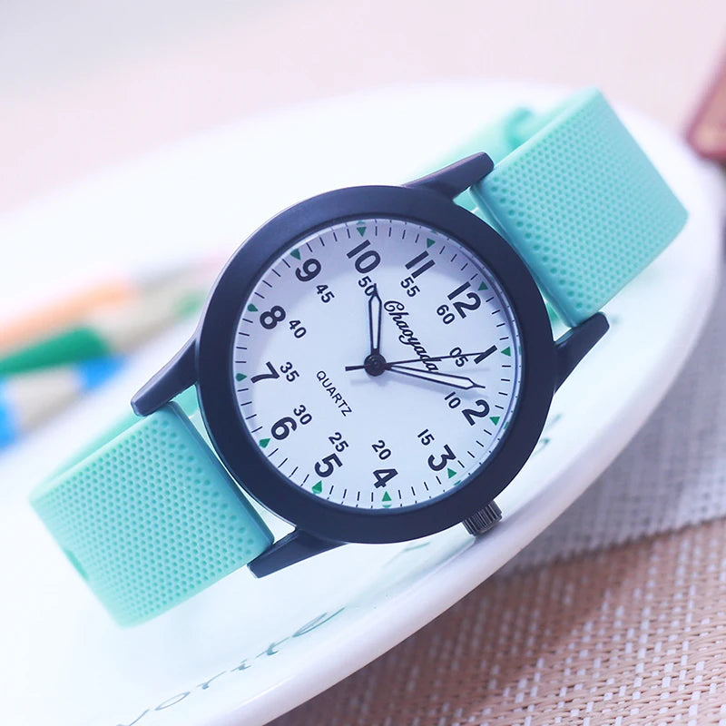 Chaoyada Fashion Silicone Strap Quartz Watches- boys& girls