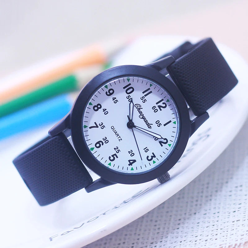 Chaoyada Fashion Silicone Strap Quartz Watches- boys& girls