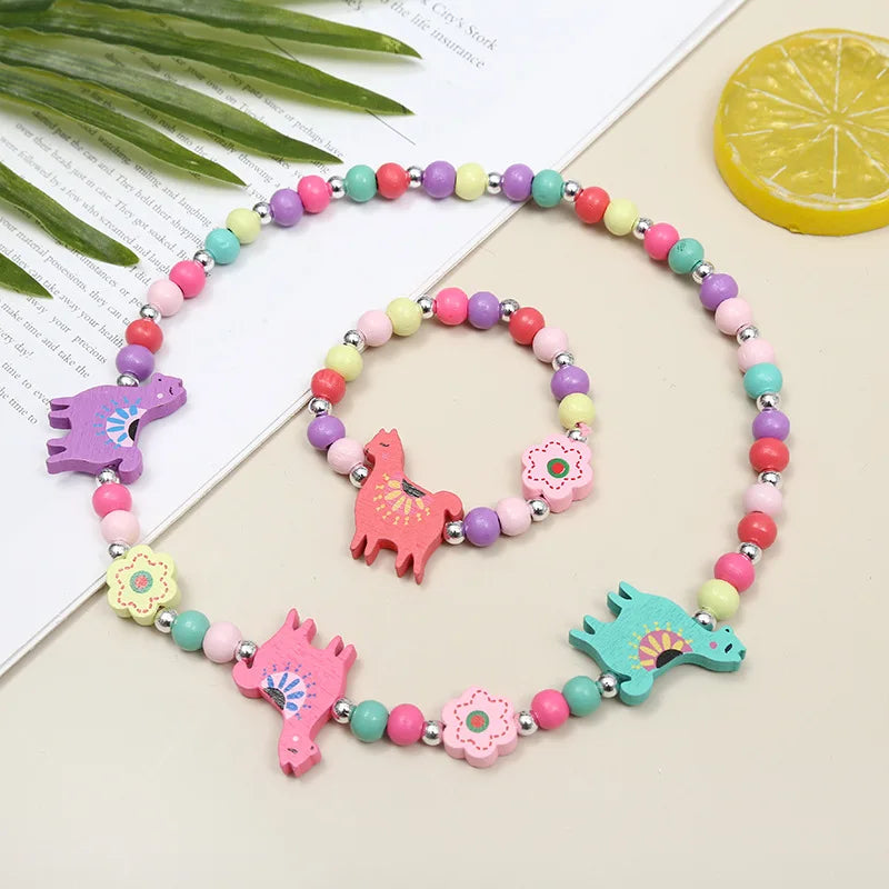 Adorable 2pcs/Set Cute Necklace Bracelet Sets