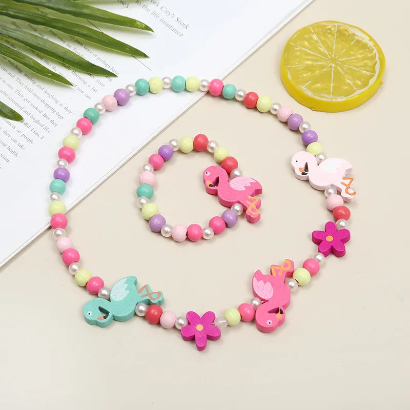 Adorable 2pcs/Set Cute Necklace Bracelet Sets