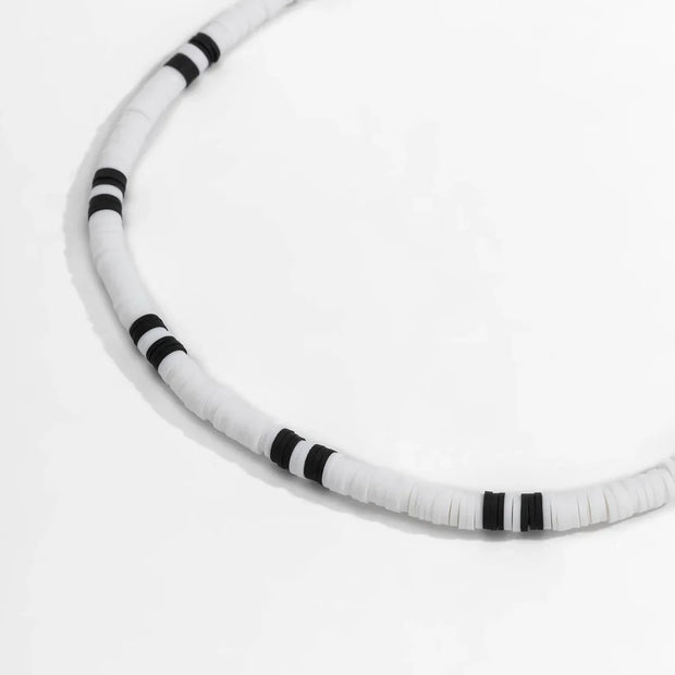 Trendy European Bohemia White Black Soft Polymer Beads