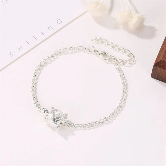 Simple and Small Turtle Anklet | Pktjewelrygiftshop