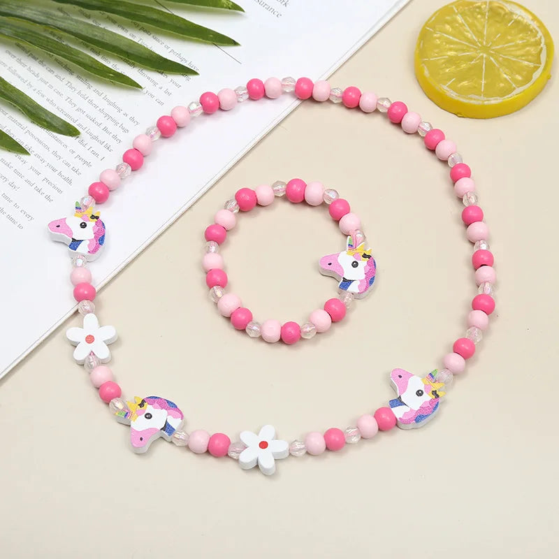 Adorable 2pcs/Set Cute Necklace Bracelet Sets