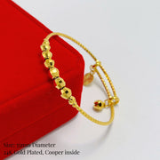 Gold Beaded Charm Bracelets