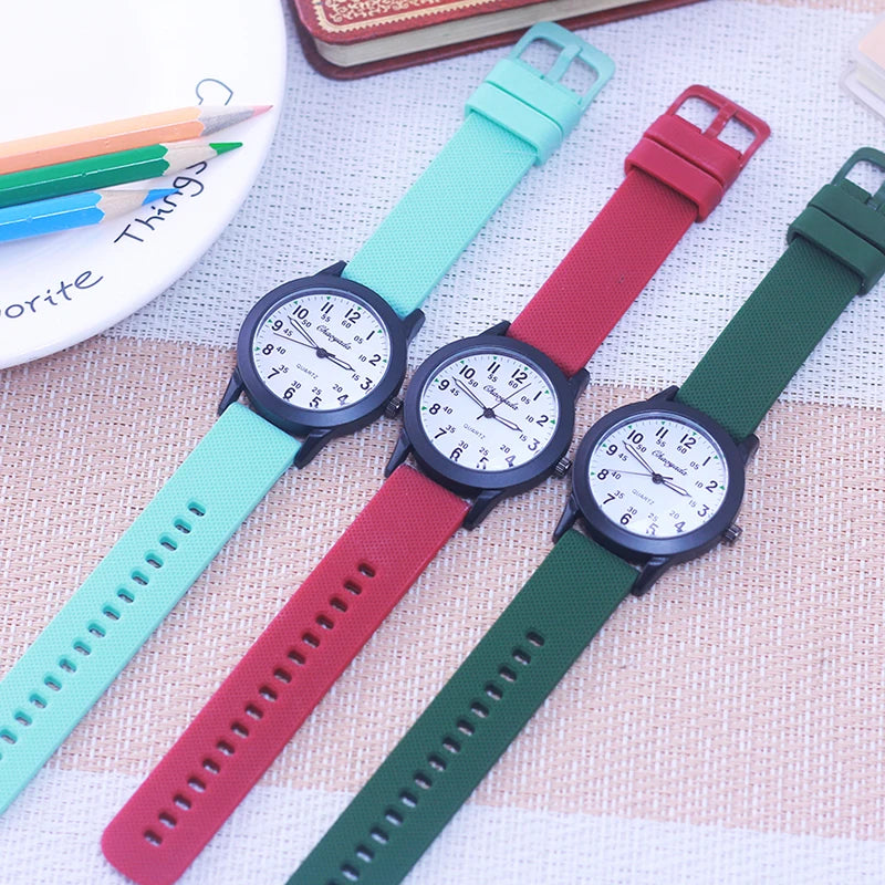 Chaoyada Fashion Silicone Strap Quartz Watches- boys& girls