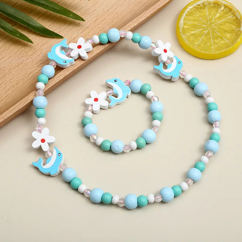 Adorable 2pcs/Set Cute Necklace Bracelet Sets