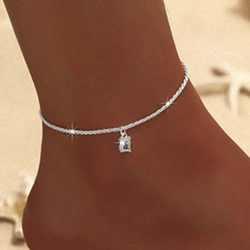 Double Layer Shiny Chains Anklets| Pktjewelrygiftshop