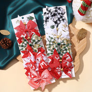 8Pcs Christmas Bows Hairpins