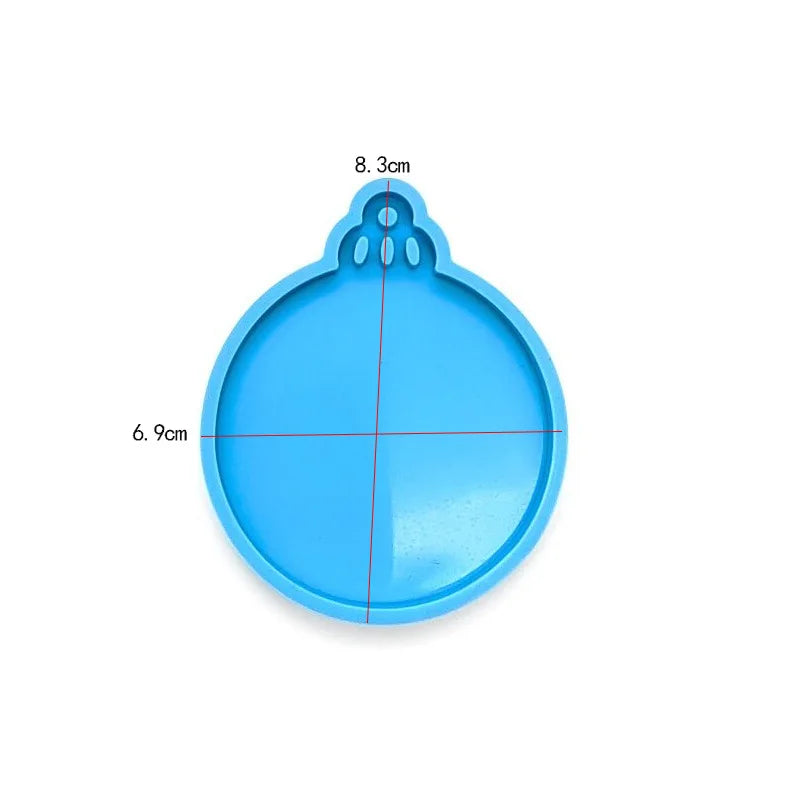 4Pcs Christmas Ball Ornament Resin Mold